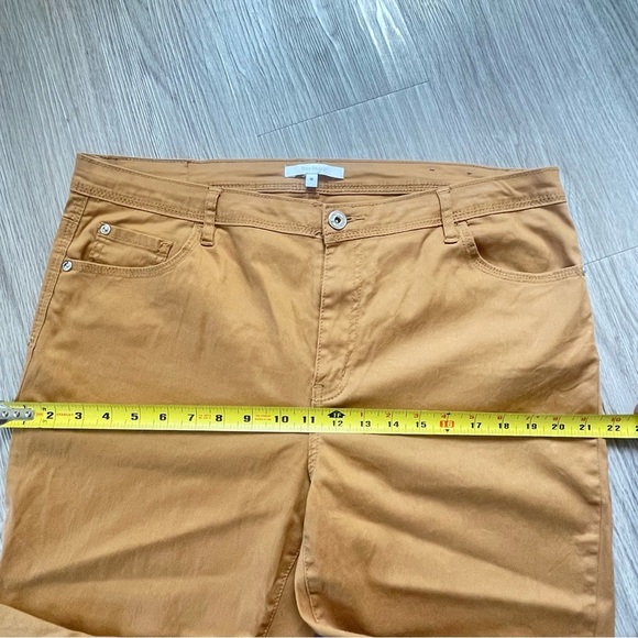 MAX COCOS MUSTARD YELLOW STRAIGHT LEG STRETCH JEANS SIZE 16 - Picture 7 of 9